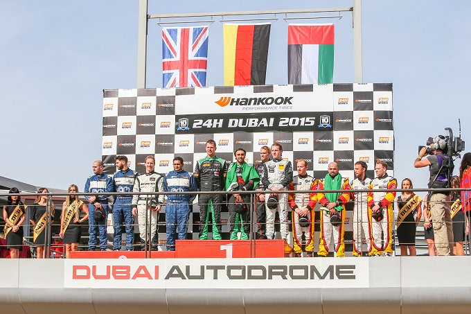 Dubai 24 Hours podium